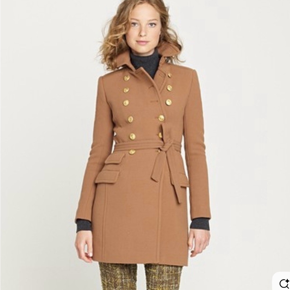 J. Crew ✨LIMITED EDITION ✨Camel Townhouse Double-Breasted Trench Coat - Picture 2 of 16